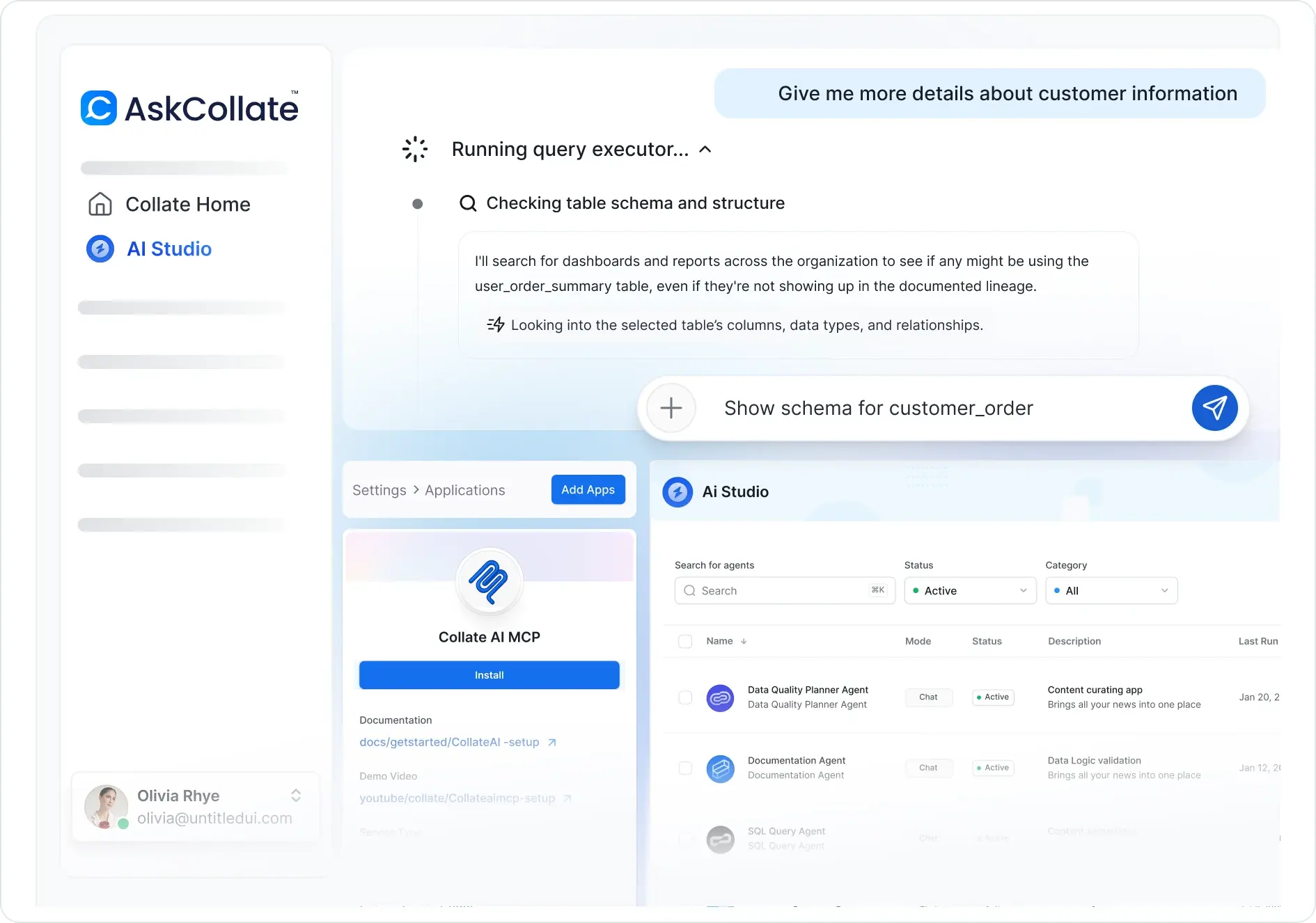 AskCollate + AI Studio