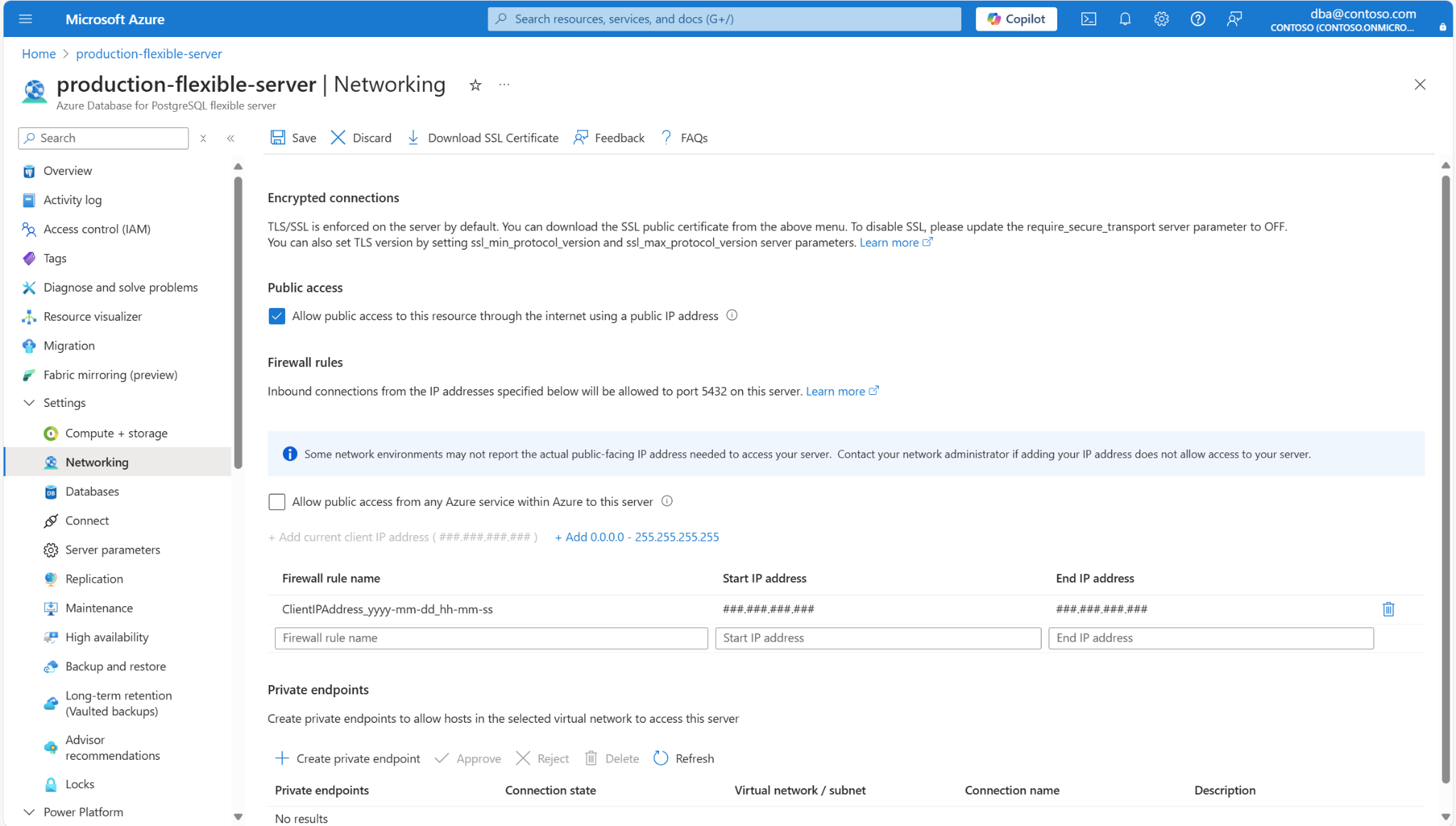 Azure interface