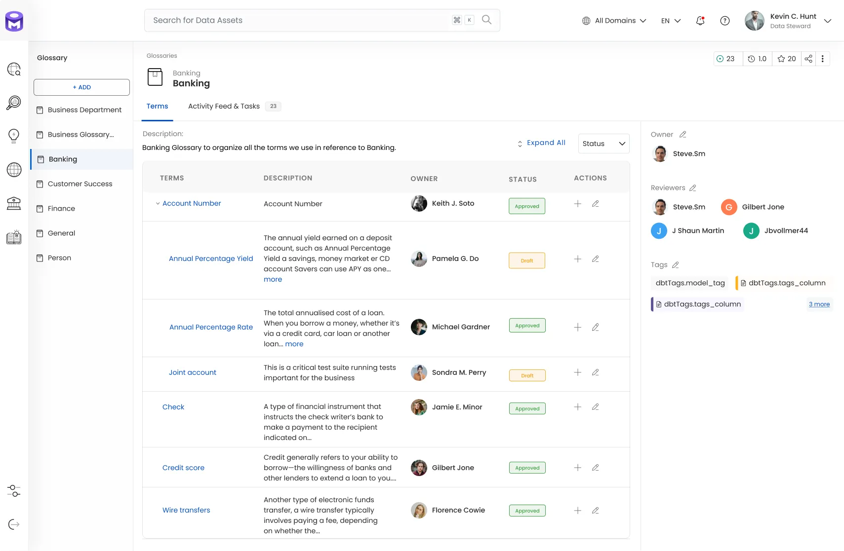OpenMetadata interface